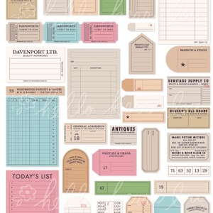 Vintage Tags & Labels | Vintage Theme Tags, Vintage Theme Labels