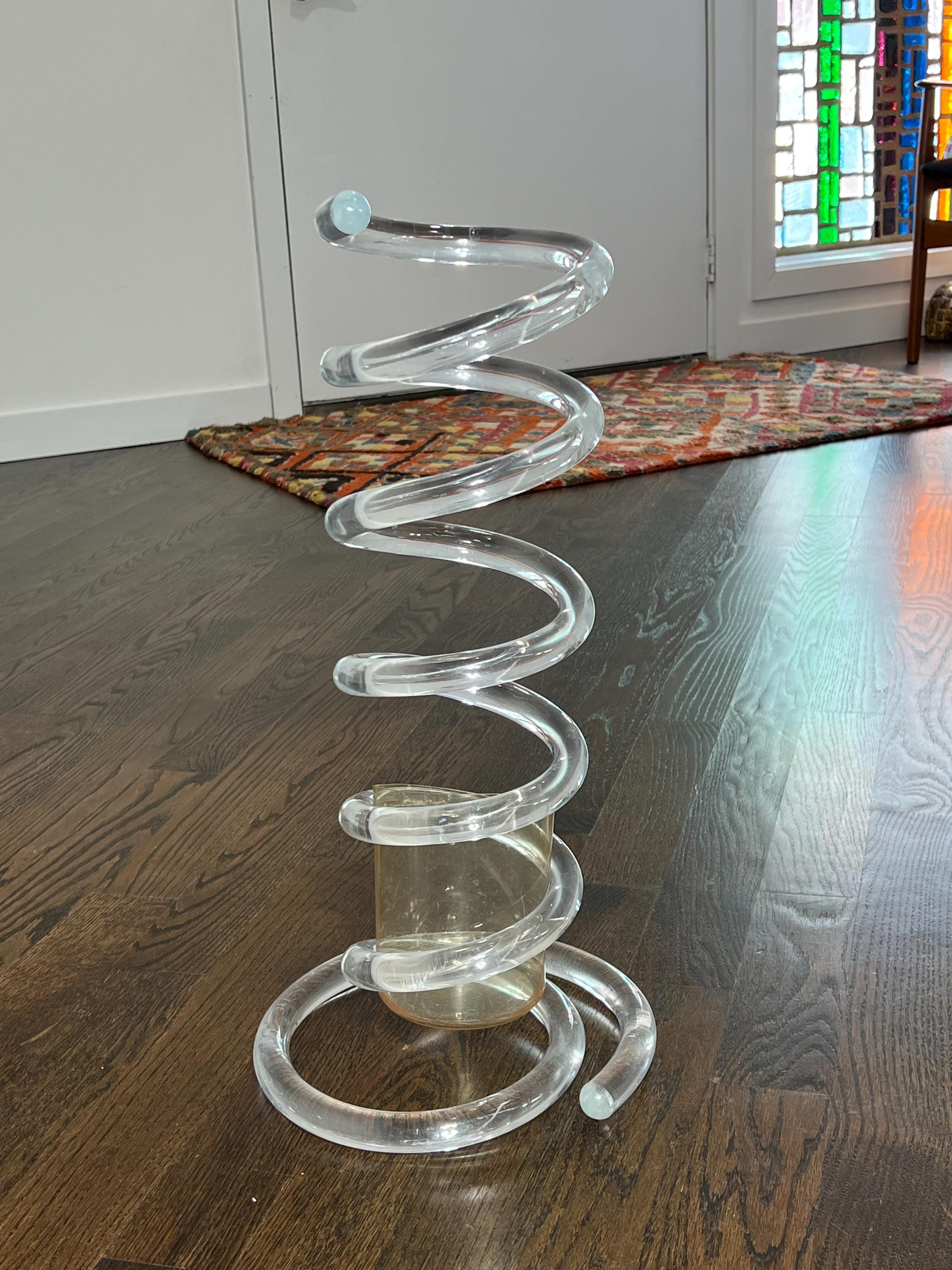 Mid Century Spiral Lucite Umbrella Stand by Dorothy Thorpe - Etsy