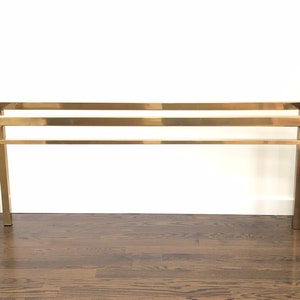 Mid Century Modern Brass Console Table Base
