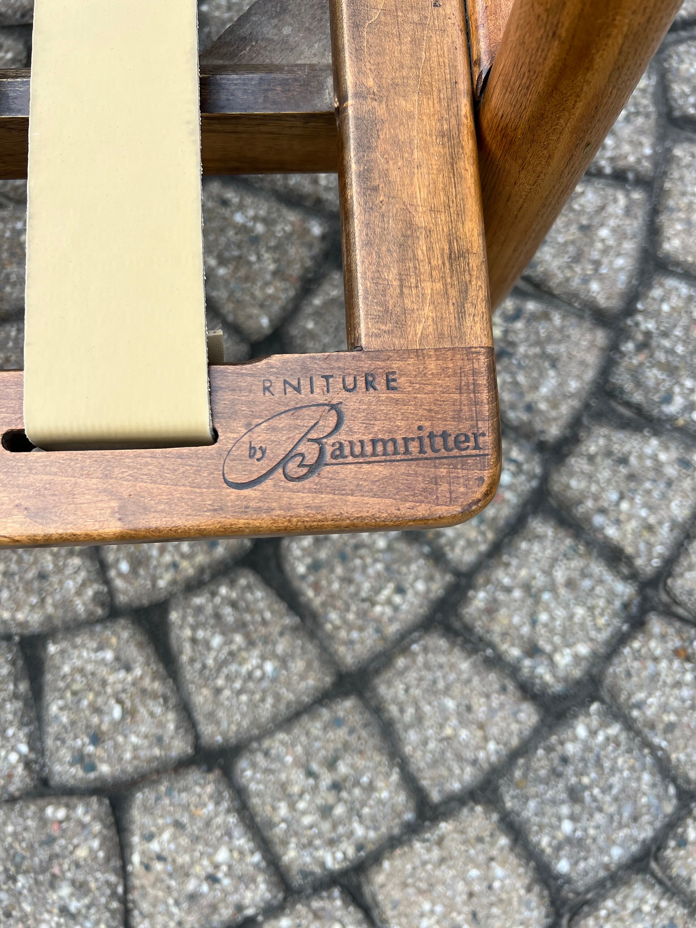 Mid Century Modern Vito Baumritter Spindle Back Armchair Etsy