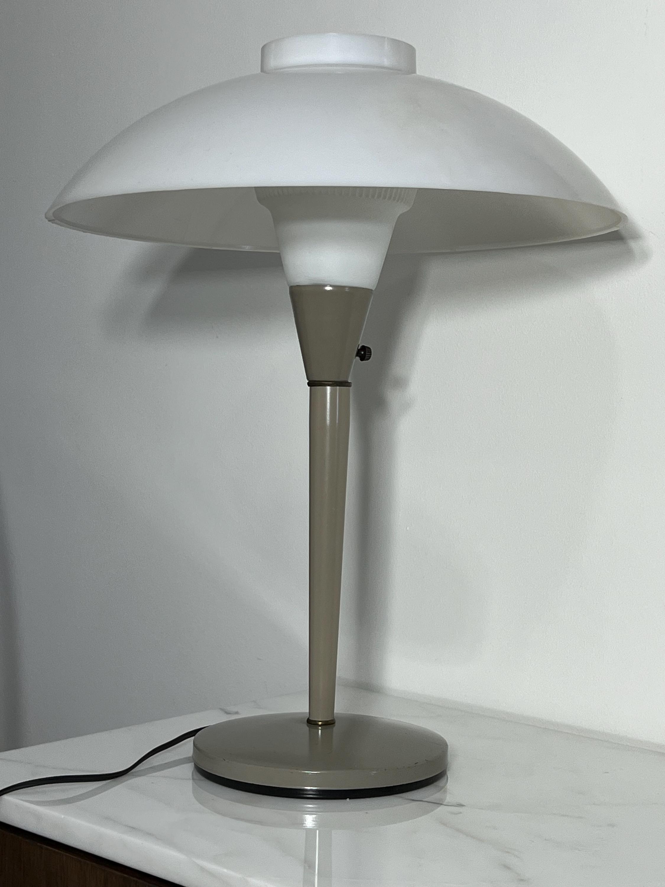 Mid Century Lightolier Table Lamp Gerald Thurston Atomic