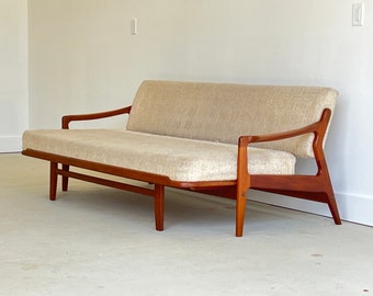 Mid Century Arne Wahl Iversen Danish Teak Daybed & Sofa