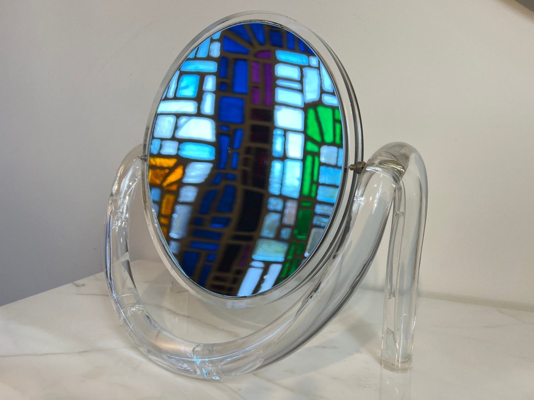 Mid Century Modern Lucite Pretzel Mirror by Dorothy Thorpe Etsy