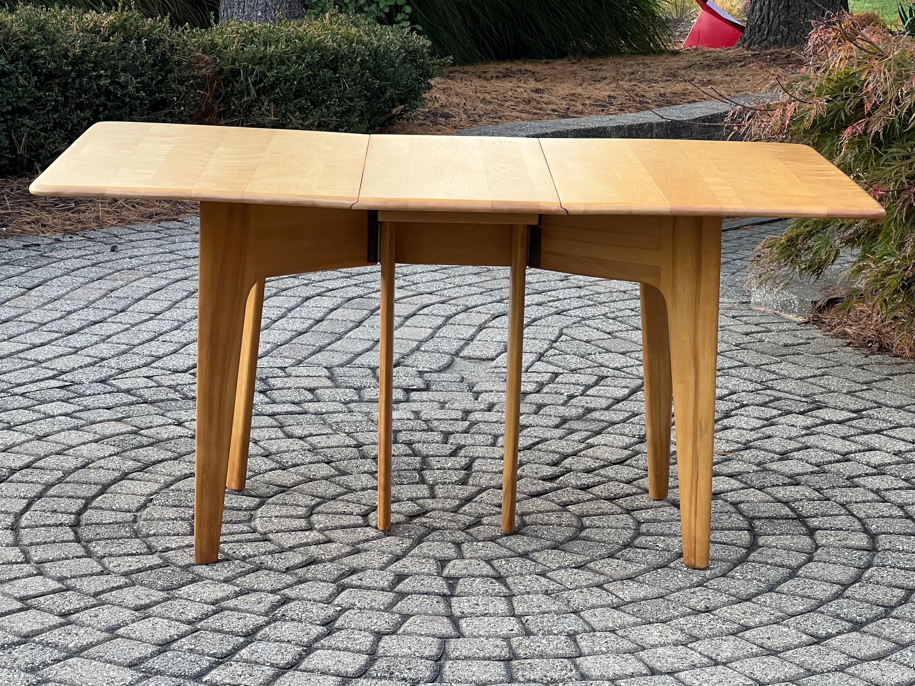 Heywood wakefield drop leaf dining table discount