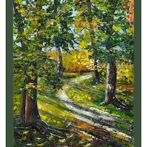 Impression d'art de cartes de voeux à partir de peintures à l'huile originales