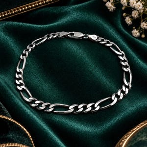 Vintage Italy 925 Silver Bracelet - Etsy