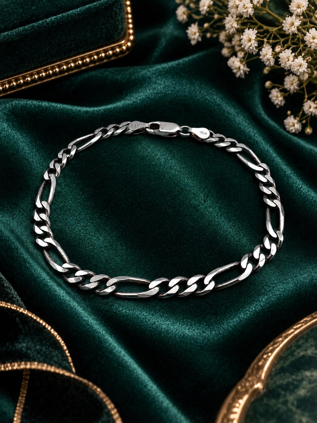 Vintage Italy 925 Silver Bracelet - Etsy