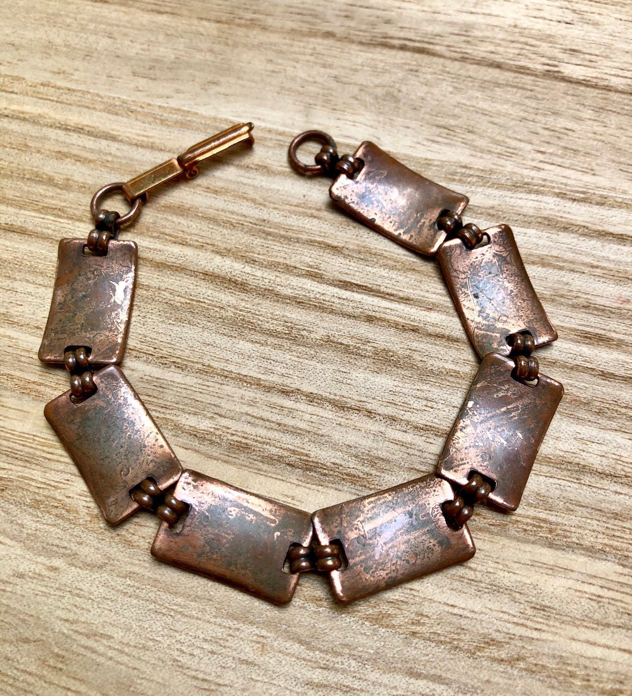 Copper bracelet vintage copper bracelet Vintage Solid Copper Etsy