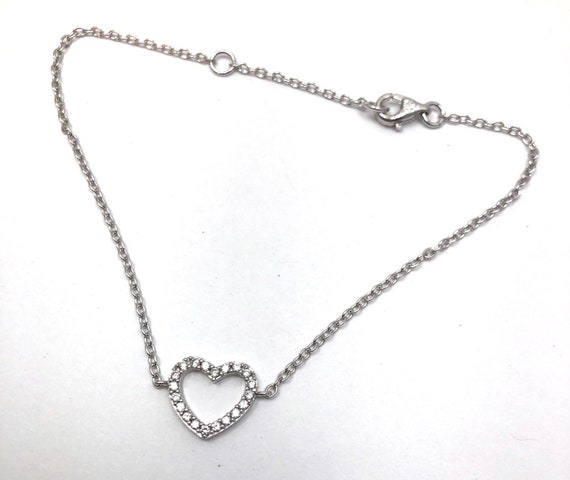 Heart bracelet silver, sterling silver hear brace… - image 4