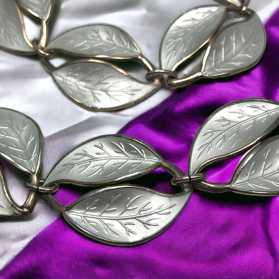 Vintage David Andersen leaf link Bracelet/necklac… - image 6