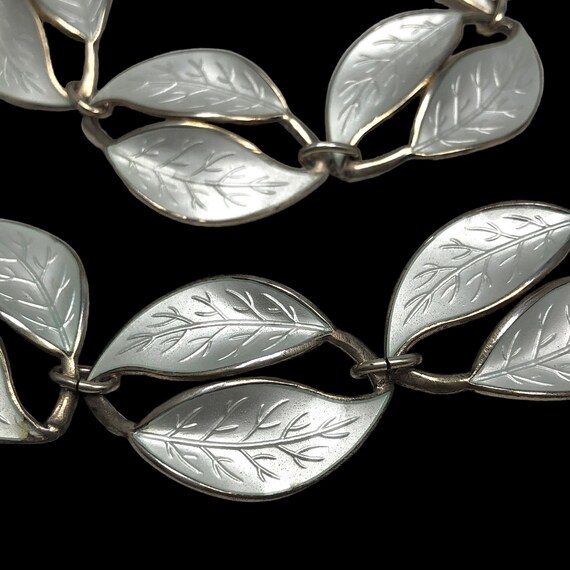 Vintage David Andersen leaf link Bracelet/necklac… - image 4