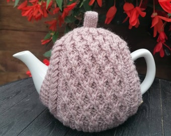 Aran Teapot Cozy / wool teapot cozy / Hand knitted tea cosy