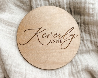 Wooden Baby Name/Birth Announcement Sign | Newborn Photo Prop