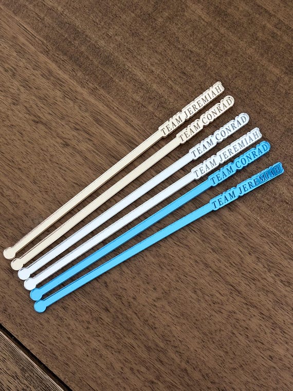 Team Conrad vs Jeremiah Drink Stirrers: TSITP Watch Party Decor, The Summer I Turned Pretty