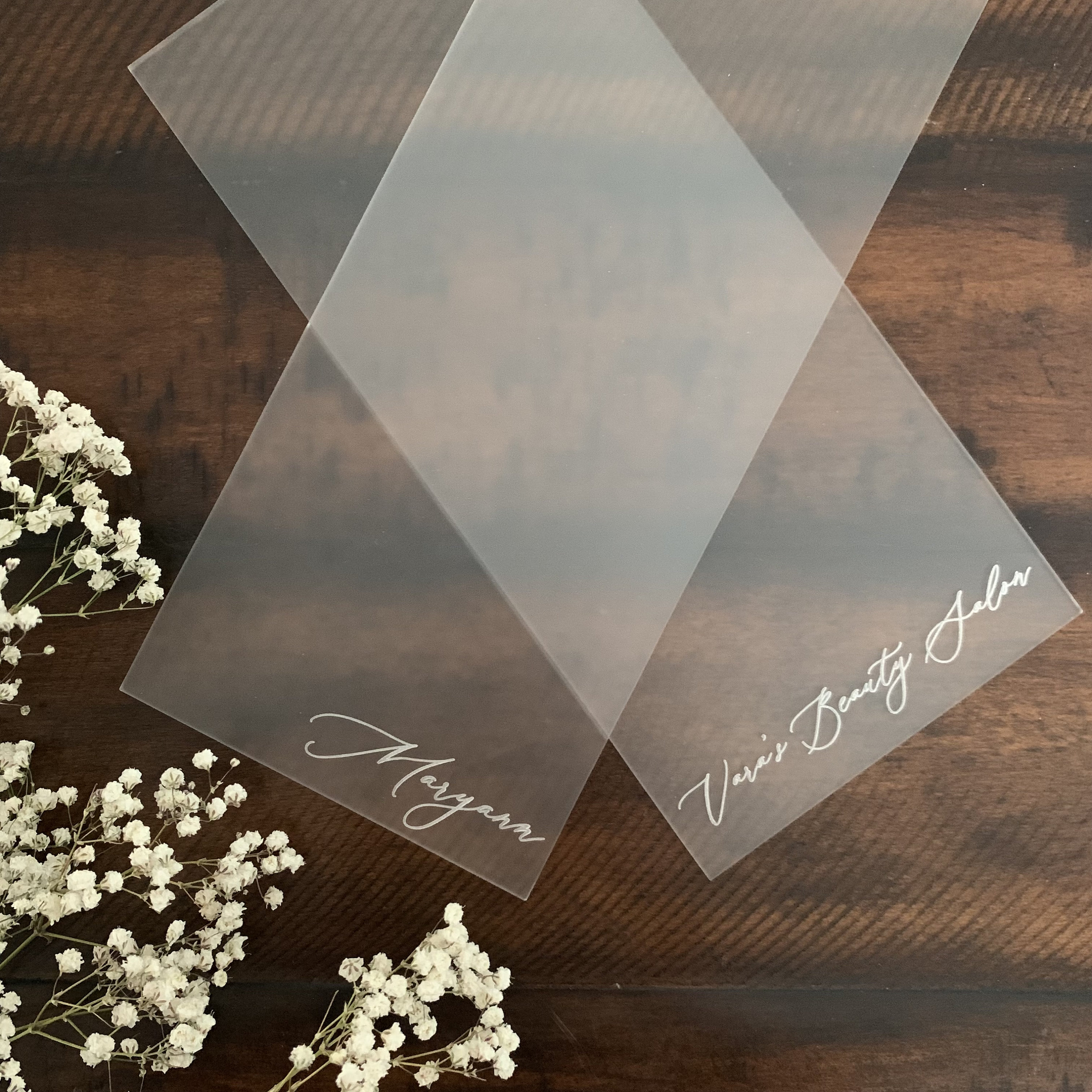 Personalized Balayage Board Custom Highlight Board Frosted Acrylic Foiling Board