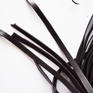 Black leather 10mm cow leather strap genuine real leather craft leathermaking webbing strapping
