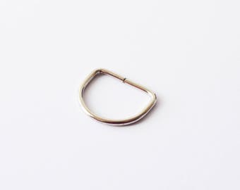 D ring loop ring webbing 25mm strapping leather bag craft metal nickel part for sewing bag straps