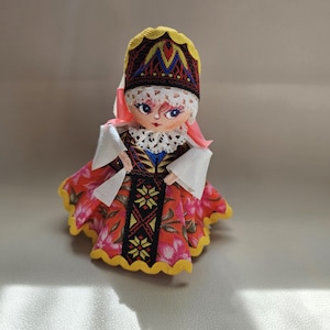 ヴィンテージクリスマスロシア民芸人形オーナメント