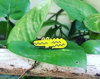 Alligator Enamel Pin Lapel Hat Pin Amanda LaForest Odebear Press