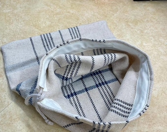 Handwoven Cottolin Bread Bag: Artisan Bread Keeper
