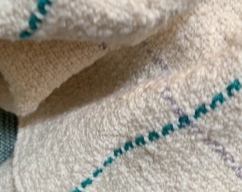 Handmade Baby Blanket - Mauve & Teal - Baby Shower Gift Ideas