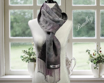 BRADLEY | Handwoven scarf Handmade scarf gifts for him gifts for her