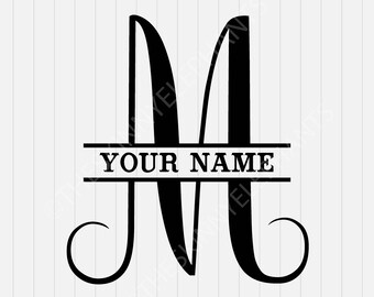 Download Arrow Split Letter Monogram SVG Dxf Eps Png Split Monogram ...