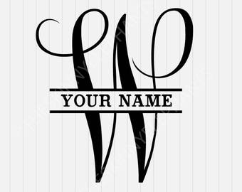Download Split monogram svg | Etsy
