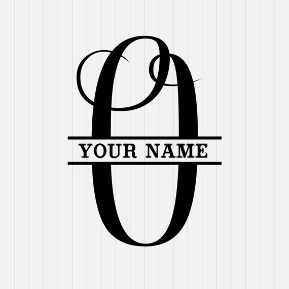 Download O Split Monogram SVG Split letter O Svg Divided Initial | Etsy