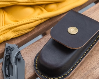 Leder-Etui für Taschenmesser