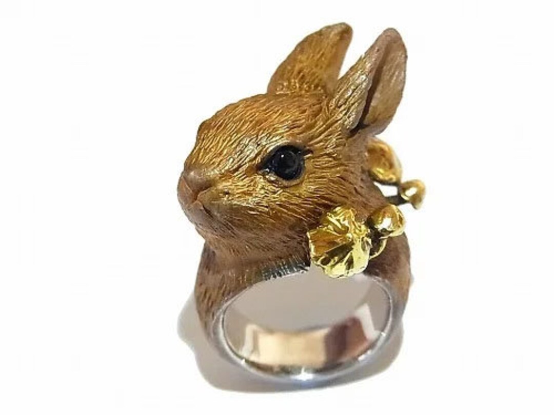 Mushroom Rabbit Ring Hand Made in Japan - Etsy