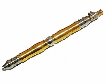 OOAK Bolt-Action Ballpoint Pen (Handmade in Japan) – Nickel silver 2