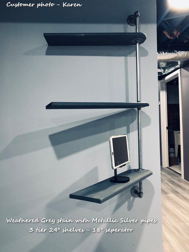 Swivel Pipe Plant or Display Rack Steampunk Swivel Shelf Etsy