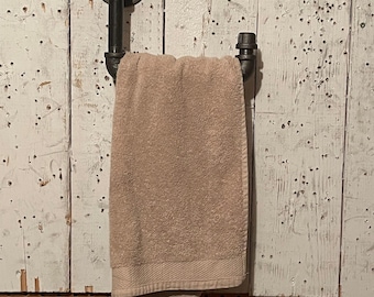 Industrial Style Pipe Hand or bath Towel Rack - Design Retro Look Unique Holder