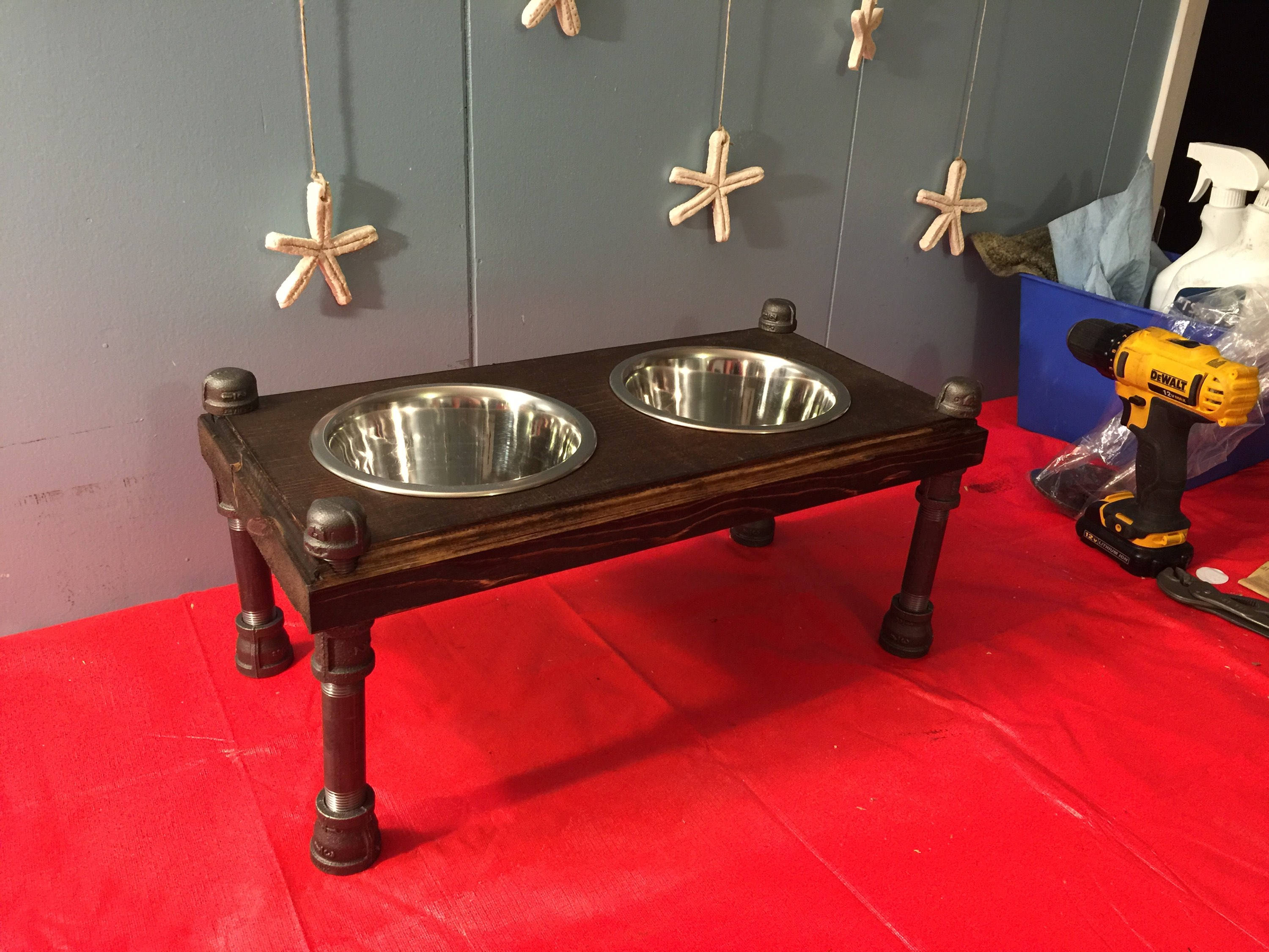 Raised Dog Bowl Feeder Elevated Dog Bowls Dog Bowl Stand Etsy Canada