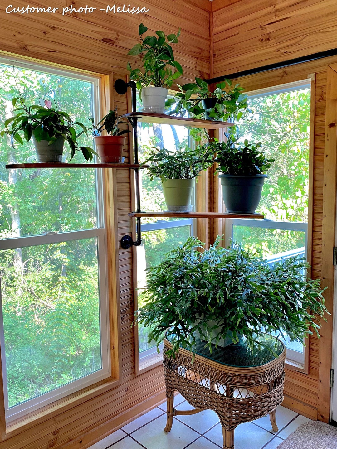 Swivel Pipe Plant or Display Rack Steampunk Swivel Shelf Etsy