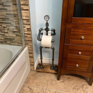 Toilet Paper Butler Stand: Whimsical Bathroom Decor - Robbie
