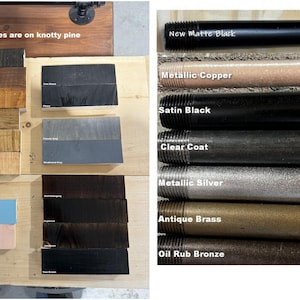a bunch of different colors of wood