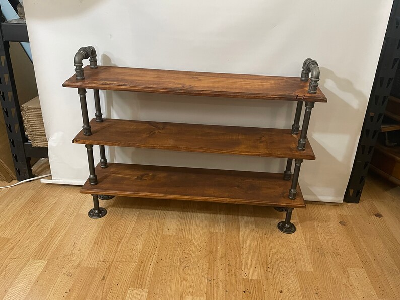 Steampunk Style Shoe Rack With Union Style Handles Entryway Etsy