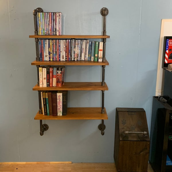 Wall mount dvd rack - book rack - wall rack for dvd-  book case - book shelf - new lower price