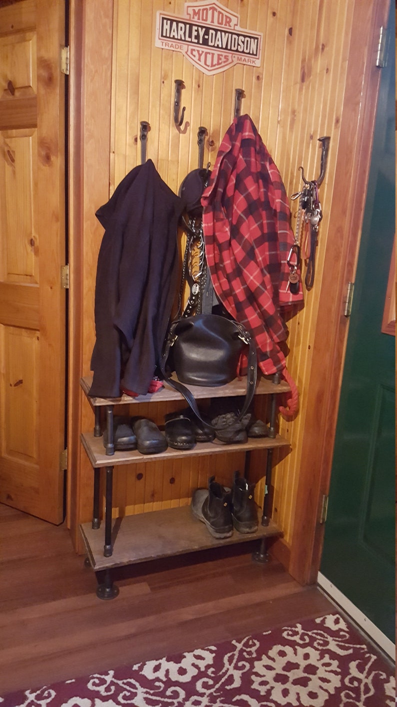 3 Tier Shoe Rack Retro Style Shoe Rack Steampunk Shoerack Etsy