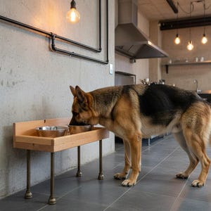 Closed flat base raised feeder with lip