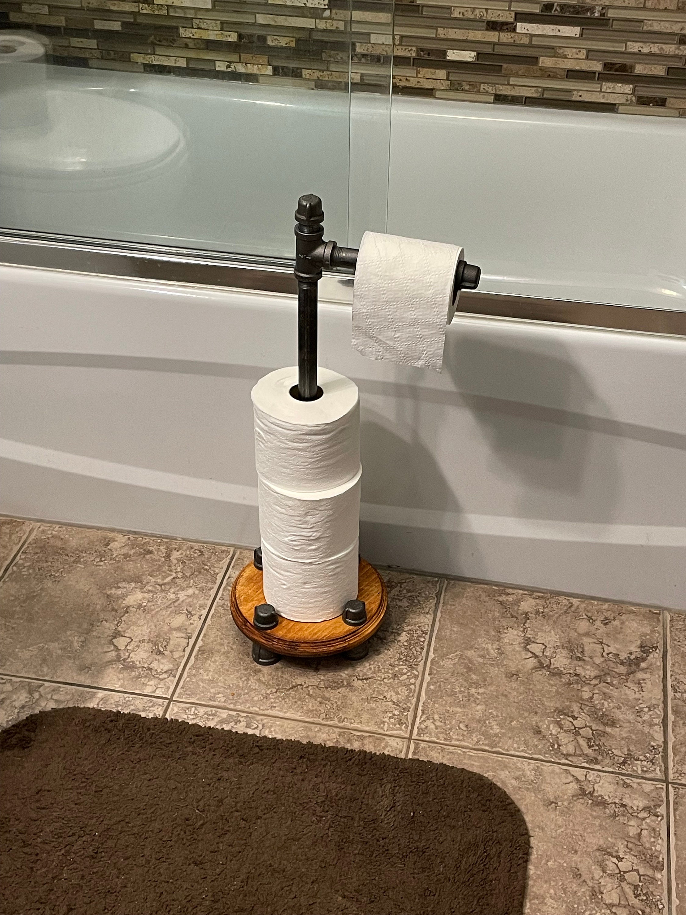 Toilet Paper Storage Stand Industrial Style Retro Look Etsy