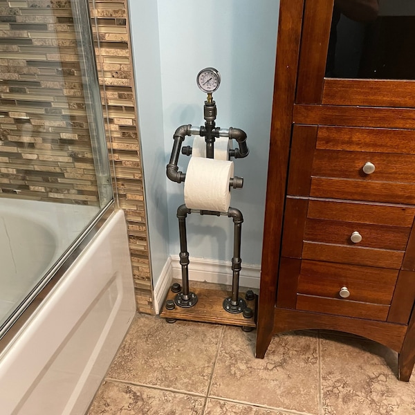 Robbie the toilet paper stand butler - toilet paper stand - toilet roll butler