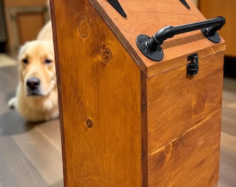 Storage Ideas Attractive Dog Food Storage X-Large Wooden Dog Food