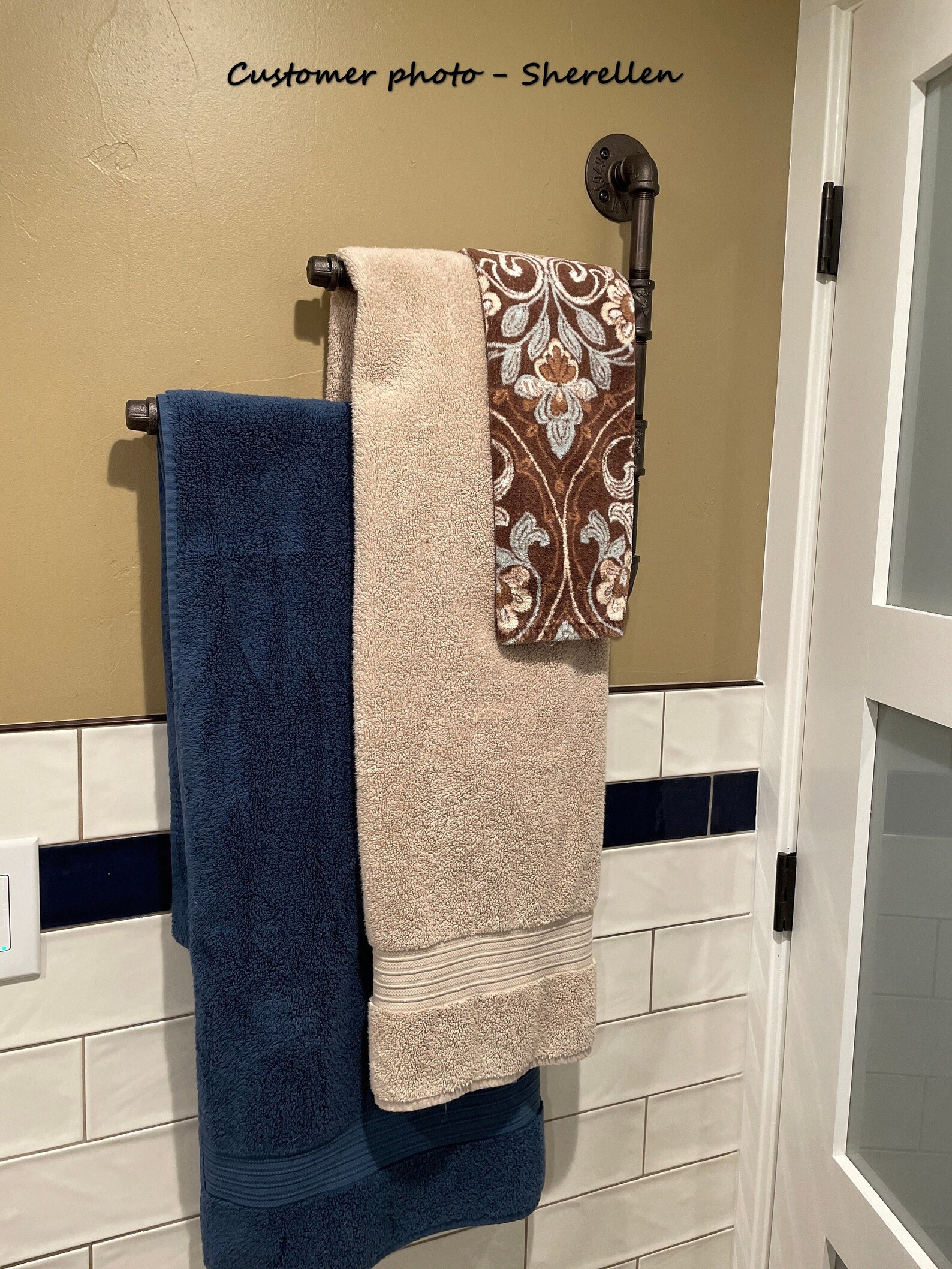 Swivel Pipe Towel Rack Steampunk Swivel Towel Rack - Etsy