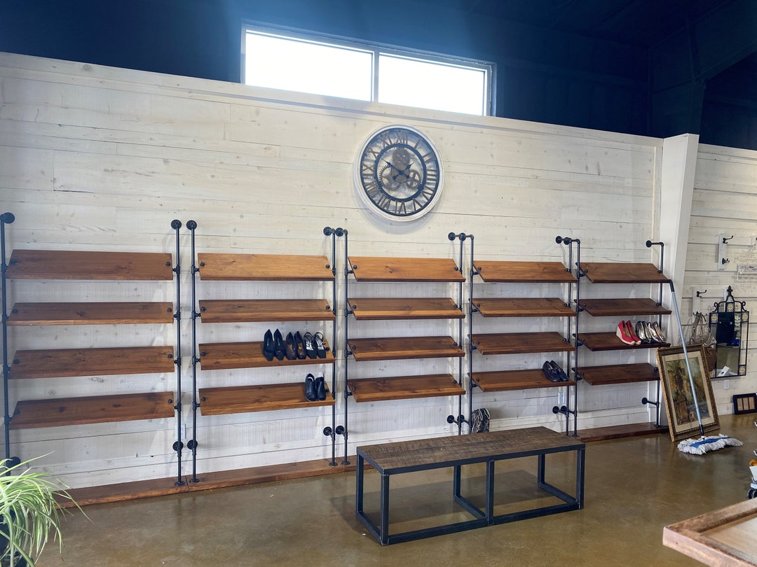 Wall Mount Slanted Shoe Rack Shoe Rack Storage Wall Etsy UK