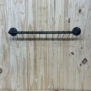Wall mount pot holder-Pot Skillet Rack Hanger-Pot Hanger-Pot rail