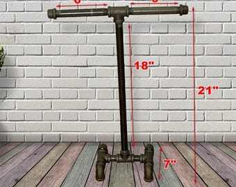 Hand towel stand with metal feet - Towel rack