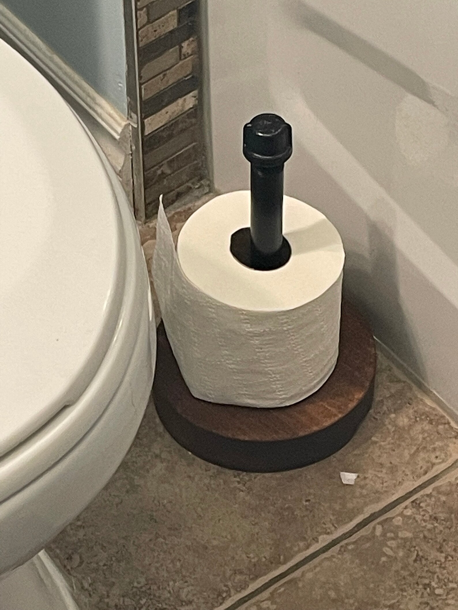 Mini Toilet Paper Storage Stand Industrial Style Retro Etsy